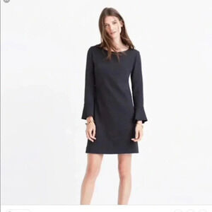 Madewell Jersey Knit Gray Bell Sleeve Dress S